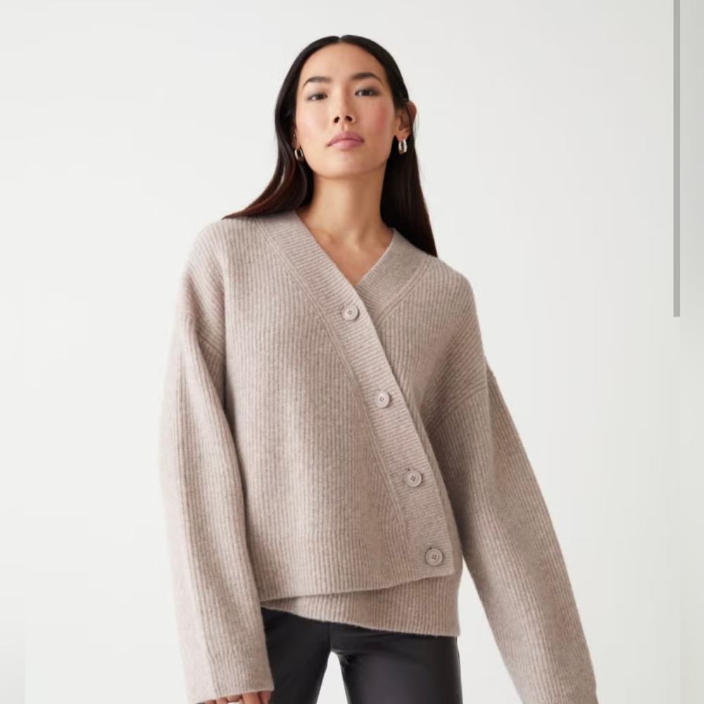 & Other Stories Asymmetric Cardigan